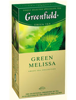Чай "Гринфилд Грин Мелисса" (25 шт) с/я /Зеленый/Мелисса