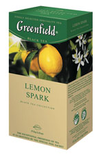 Чай "Гринфилд Лемон Спарк" (25 шт) с/я/Черный/Цедра лимона